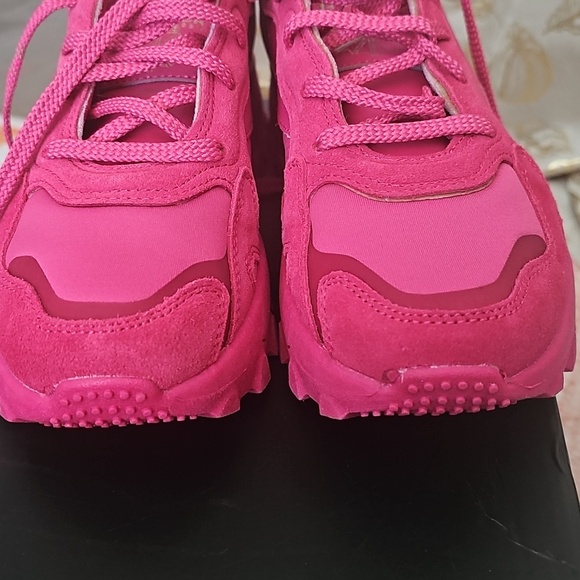 New Reebok Cardi B Classic Leather Junior Sneakers Pink Size 6.5 (Fits Women’s 8 - Picture 4 of 11
